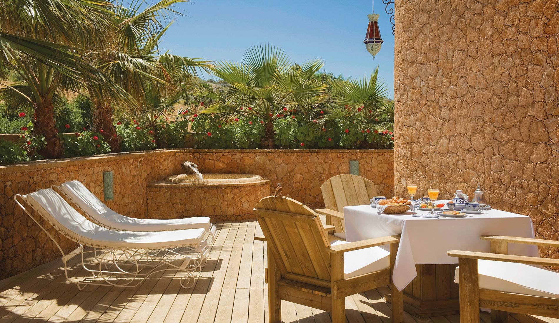 Luxury hotel La Sultana Oualidia 5 star Africa Morocco Oualidia terrace